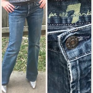 👖 7 For All Mankind Flair Distressed Jeans